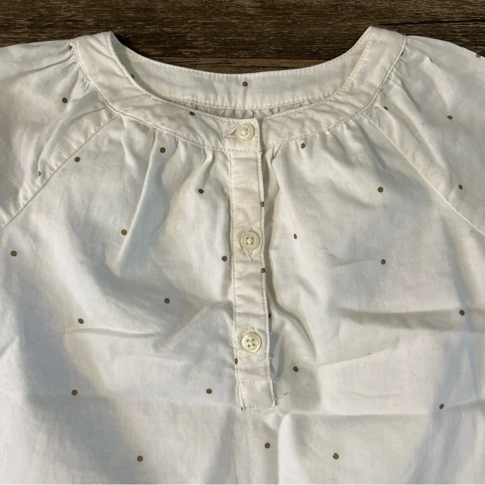 Gap Baby Long Sleeves Button Front Top Blouse Size 6/12 Months